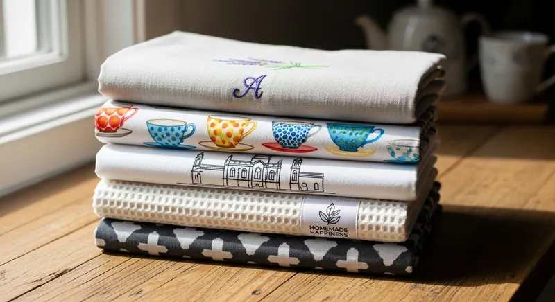 customised tea towels - promotional merchandise